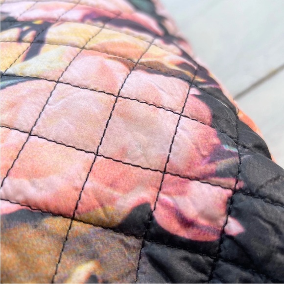 MZ WALLACE New York ~ Nylon Floral Quilted Medium Metro Tote Bag Limited Edition - Picture 15 of 16